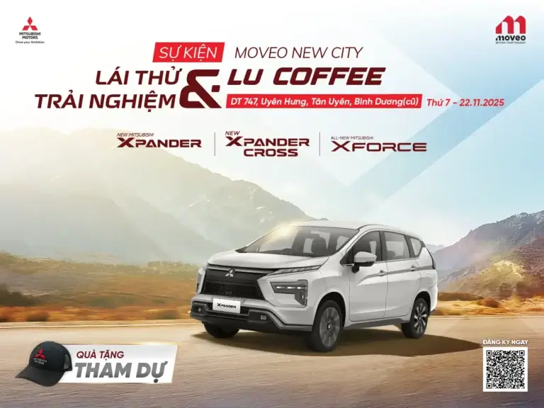 Lái thử xe Mitsubishi tại Tân Uyên