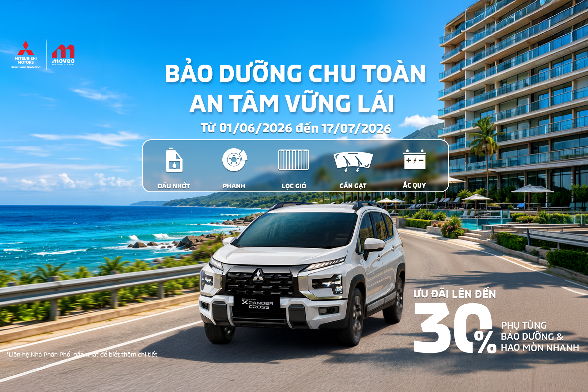 Bảo dưỡng thả ga – chăm sóc xe tốt nhất với chiến dịch chăm sóc khách hàng tháng 6 & 7/2026